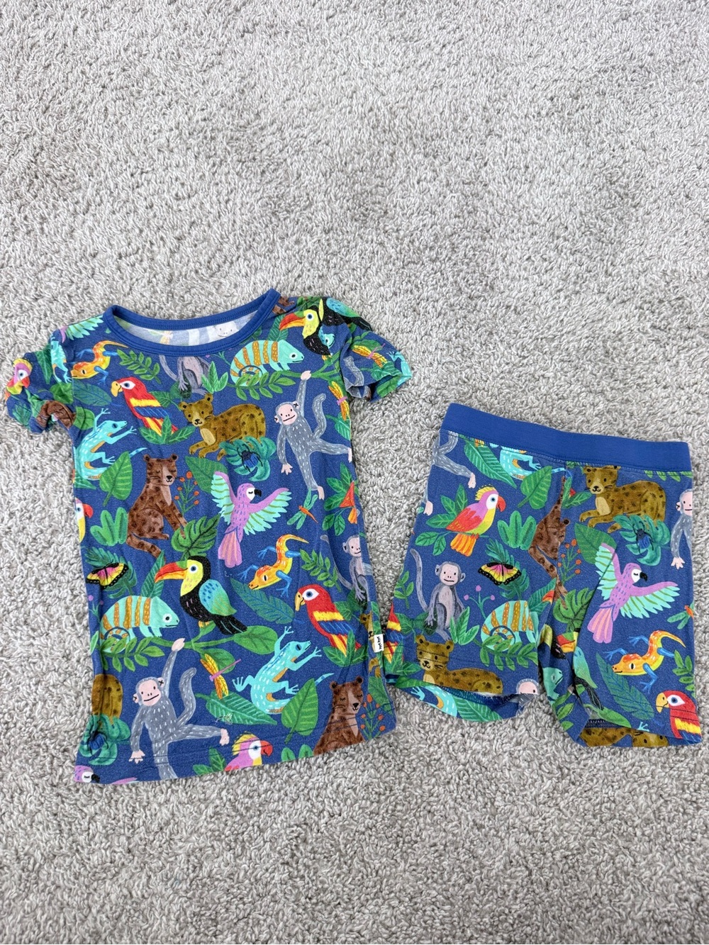 Little Sleepies Jungle Tropical Print Pajamas 2T